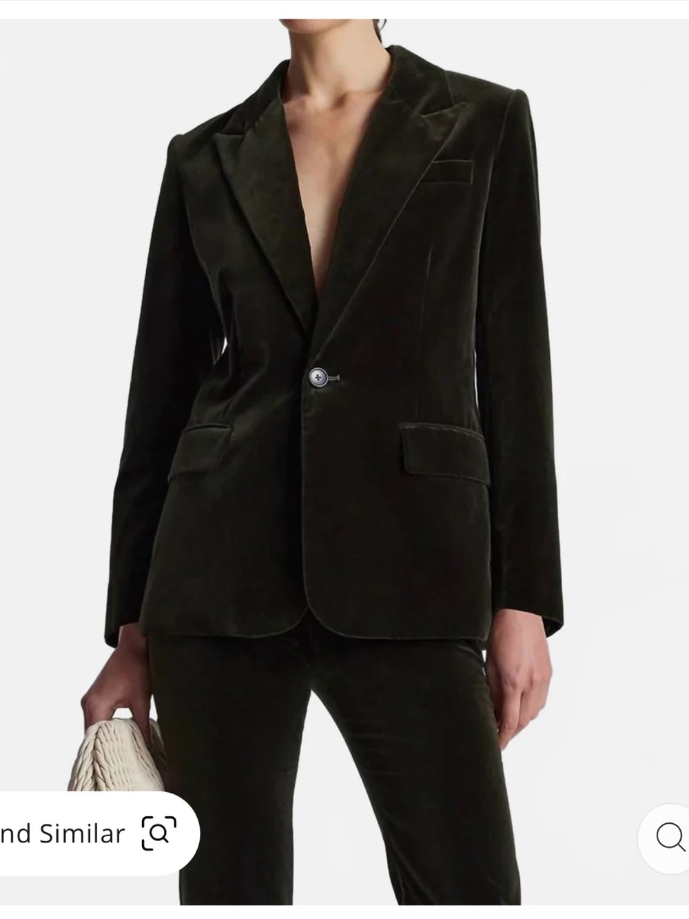 A.L.C Women’s Velvet Ben Jacket in Mossy NWT Size 2